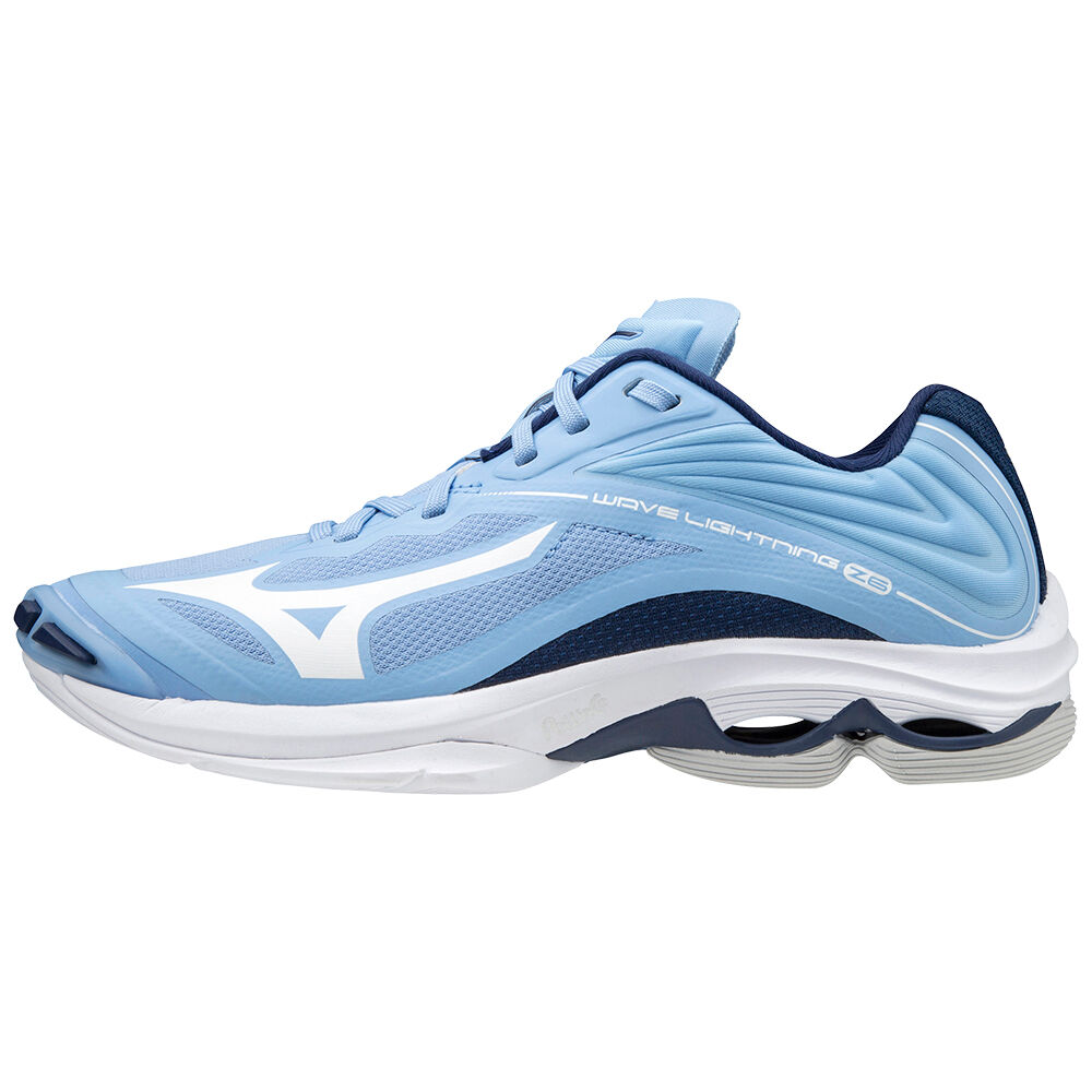 Mizuno Women's Wave Lightning Z6 Volleyball Shoes Blue/White (V1GC200029-NSH)